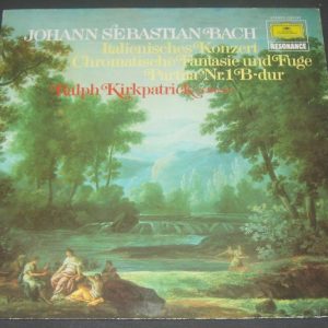 Bach Italian Concerto Chromatic Fantasy Partita Kirkpatrick DGG 2535213 lp EX