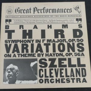 Brahms Third Symphony / Variations On A Theme By Haydn Szell  CBS 37777 lp ex