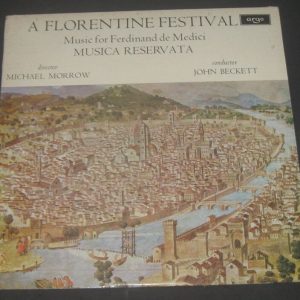 Florentine Festival  MORROW / BECKETT Musica Reservata ARGO ZRG-602 lp EX