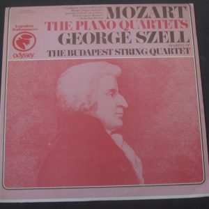Mozart Piano Quartets Szell / Budapest String Quartet Odyssey ‎ 32 16 0139 LP EX
