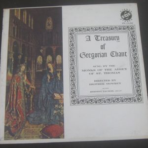 A Treasury Of Gregorian Chant Monks Of The Abbey Of St. Thomas VOX ‎ lp EX