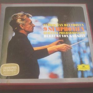 Beethoven – 9 symphonies  Karajan  DGG 2721 055 8 LP BOX