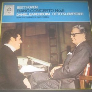 Beethoven Emperor Concerto Daniel Barenboim – Piano Otto Klemperer Angel lp EX