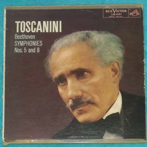 Beethoven  Symphonies Nos. 5 & 8 Toscanini RCA LM 1757 USA 1951 LP