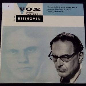 Beethoven Symphony No. 5 Otto Klemperer VOX XPV 1068 10″ LP 1958 EX