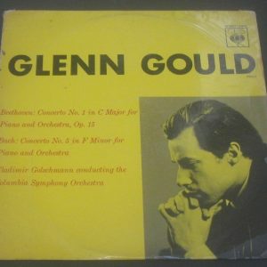 GLENN GOULD – Beethoven / Bach Piano Concerto Golschmann CBS 72288 LP