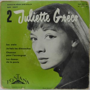 Juliette Gréco Greco – ” 2 ” Les Croix EP Fontana 460.501 ME French France pop