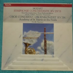 Mozart Symphonie Concertante / Oboe Concerto Marriner Philips ‎411 134-1 LP EX