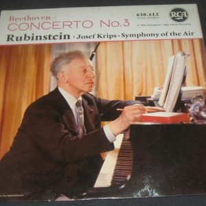 RUBENSTEIN / Krips – Beethoven : Concerto No. 3 RCA 630.412 lp