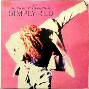 Simply Red – A New Flame LP 1989 Rare Israeli Pressing with Lyrics Sheet