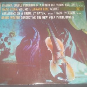BRAHMS – Double Concerto for Violin & Cello STERN ROSE WALTER CBS LP ED1 EX