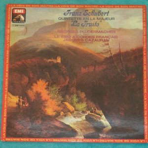 Schubert – Quintet In A Major ” La Truite ” Pludermacher Cazauran HMV LP