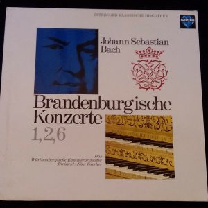 Bach Brandenburg Concerts 1 , 2 , 6 Jorg Faerber  Saphir ?? INT 120.832 LP