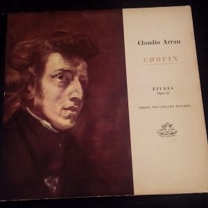 Chopin Etudes Op.25 / Trois Nouvelles Etudes Claudio Arrau Angel 35414 LP EX