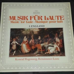 Konrad Ragossnig ?- English Lute Music Archiv Produktion 2533 157 lp EX