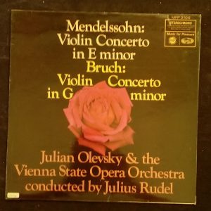Mendelssohn / Bruch Violin Concertos Olevsky  Rudel  EMI  MFP 2106 LP EX