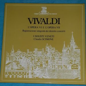Vivaldi Concertos Op. VI & VII Scimone / I Solisti Veneti  Erato STU 70823 3 LP