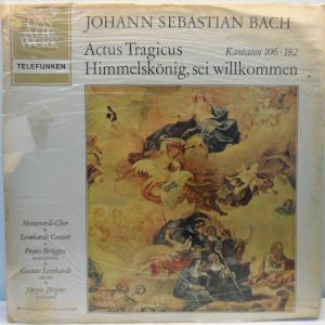 Bach – Actus Tragicus Cantata BWV 106 182 LP Leonhardt Consort Jurgen Jurgens