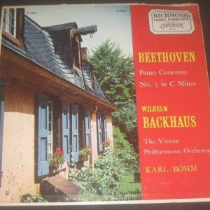 Beethoven Piano Concerto No. 3 Backhaus / Bohm London B 19063 lp 1960