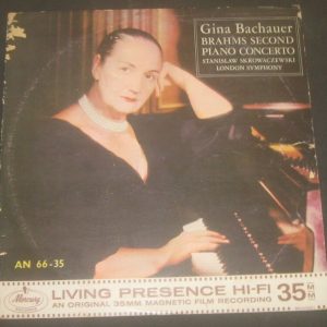 Brahms Piano Concerto Bachauer Skrowaczewski Mercury Living Presence LP RARE
