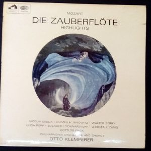 Mozart ‎– Die Zauberflöte Highlights Klemperer HMV ASD 2314 1966 LP 1966 EX