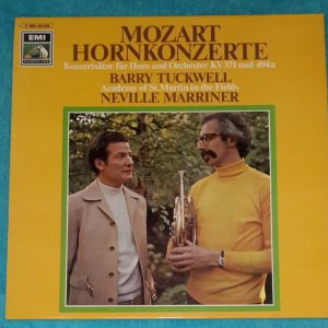 Mozart : The Four Horn Concertos Neville Marriner  Barry Tuckwell HMV Gold LP EX