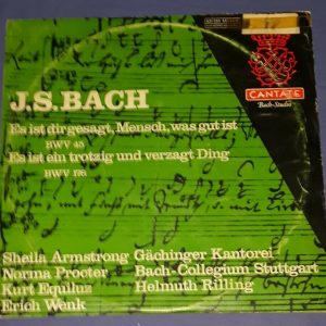 Bach / Helmuth Rilling – Cantata No. 45 / 176 Sheila Armstrong LP EX
