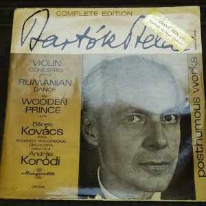 Bartok ‎- Violin Concerto Etc Kovacs Andras Korodi Hungaroton LPX 11314 lp