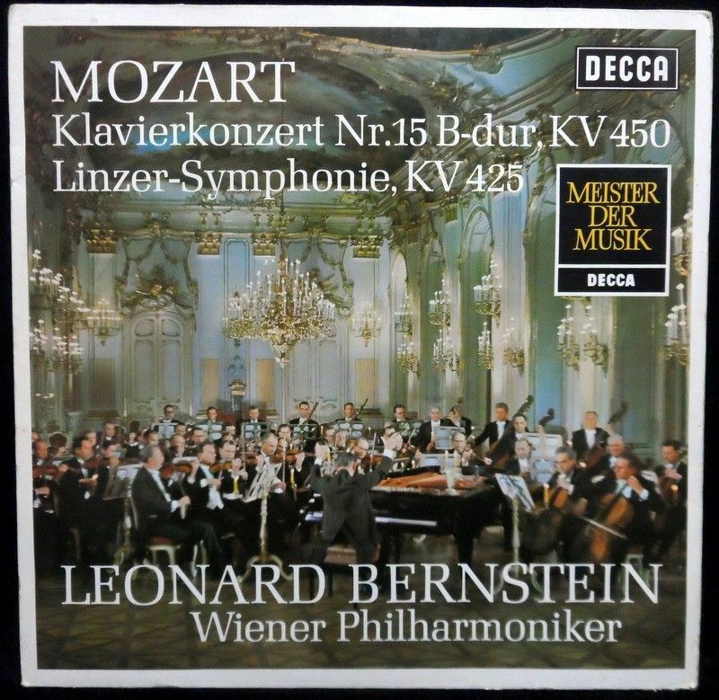 Mozart Piano Concerto No 15 Kv 450 Linzer Symphony Kv 425 Bernstein Decca Recordrome 6010