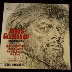 Mussorgsky ‎– Boris Godounov  Dobrowen Christoff Gedda EMI 1141613 4 LP Box EX