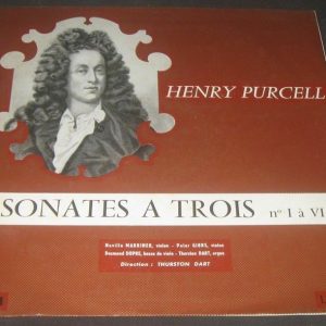 Neville Marriner – Purcell : Sonates a trois BAM LD 038 LP 50’s EX RARE