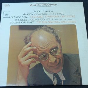 Rudolf Serkin Ormandy Szell Bartok Prokofiev Columbia MS 6405 2 Eye LP 1963 EX