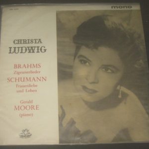 Schumann Frauenliebe Und Leben Brahms Ziegeunerlieder Christa Ludwig Angel lp
