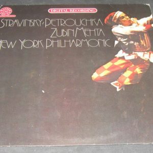 ZUBIN MEHTA –  Stravinsky –  Petrouchka . Paul Jacobs . Cbs 35823 lp Digital