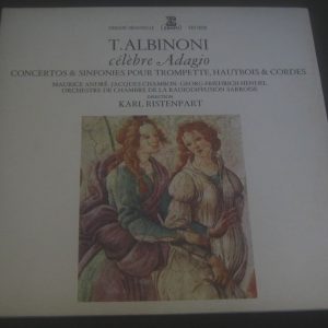 Albinoni Concerti Symphonies For Trumpet Oboe String Ristenpart Erato LP