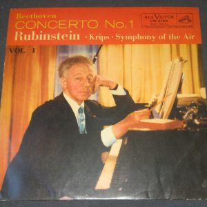 Artur Rubinstein – Beethoven : Concerto No.1 Krips RCA LM 2120 lp Chile