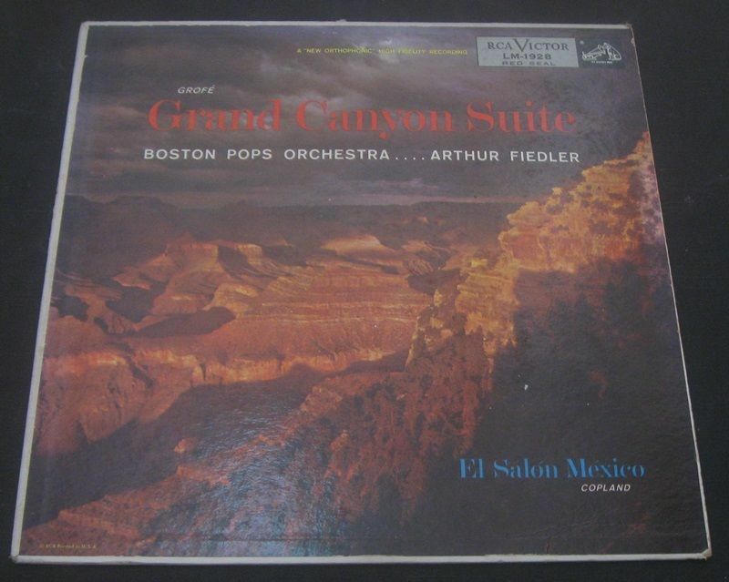 GROFE Canyon Suite / COPLAND El Salon Mexico - FIEDLER . RCA LM 1928 lp ...