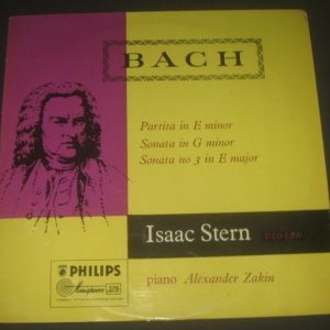 Bach Partita / Sonata Isaac Stern , Alexander Zakin Philips ‎ ABL 3011 lp