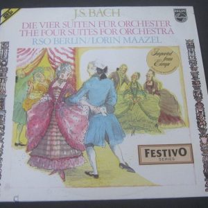 Bach – The 4 Suites for Orchestra Lorin Maazel Philips 6770031 2 lp EX
