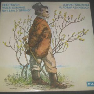 Beethoven , Ashkenazy , Perlman ‎– Violin Sonatas No’s 4 & 5 PAX IST 637 LP