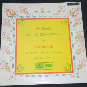 Dvorak Cello concerto Rostropovich Boult HMV ALP 1595 lp ex