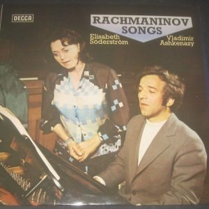 RACHMANINOV SONGS ELISABETH SODERSTROM VLADIMIR ASHKENAZY DECCA SXL 6718 LP EX