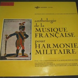 ANTHOLOGY OF MUSIC FOR FRENCH MILITARY HARMONY Dondeyne ERATO LDE 3359 lp