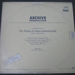 BACH Organ Works – Helmut Walcha – ARCHIV ARC-3016 LP
