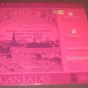 Bach Cantatas BWV 10 / 47 & Sanctus 241  Steinitz Oryx BACH 1101 LP EX