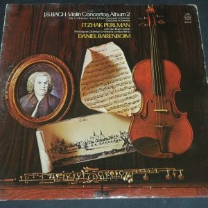 Bach : Violin Concertos Barenboim Perlman Angel S-37076 LP EX