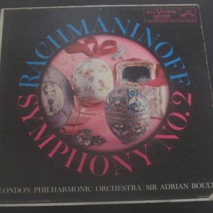 Rachmaninoff Symphony No. 2 Boult RCA LM – 2106 USA LP 50’s