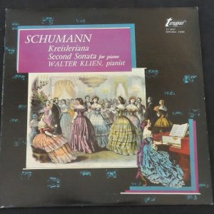 Schumann Kreisleriana / Sonata For Piano Walter Klien  VOX Turnabout LP EX